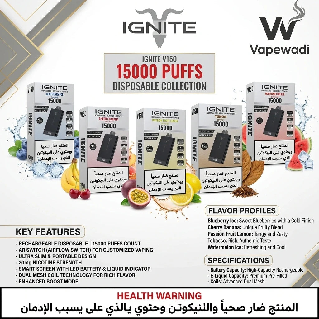 Ignite V150 15000 Puffs Disposable Vape
