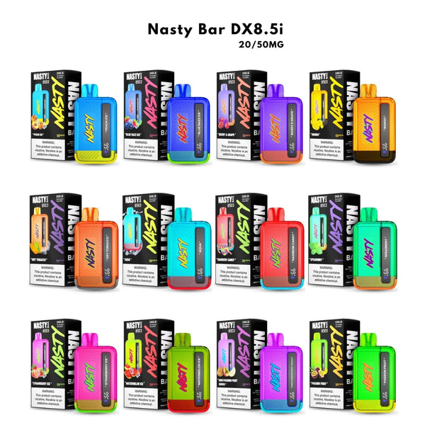Nasty Bar DX8.5i 20/50MG Disposable Vape in Riyadh | 16 Flavors Same-Day Delivery