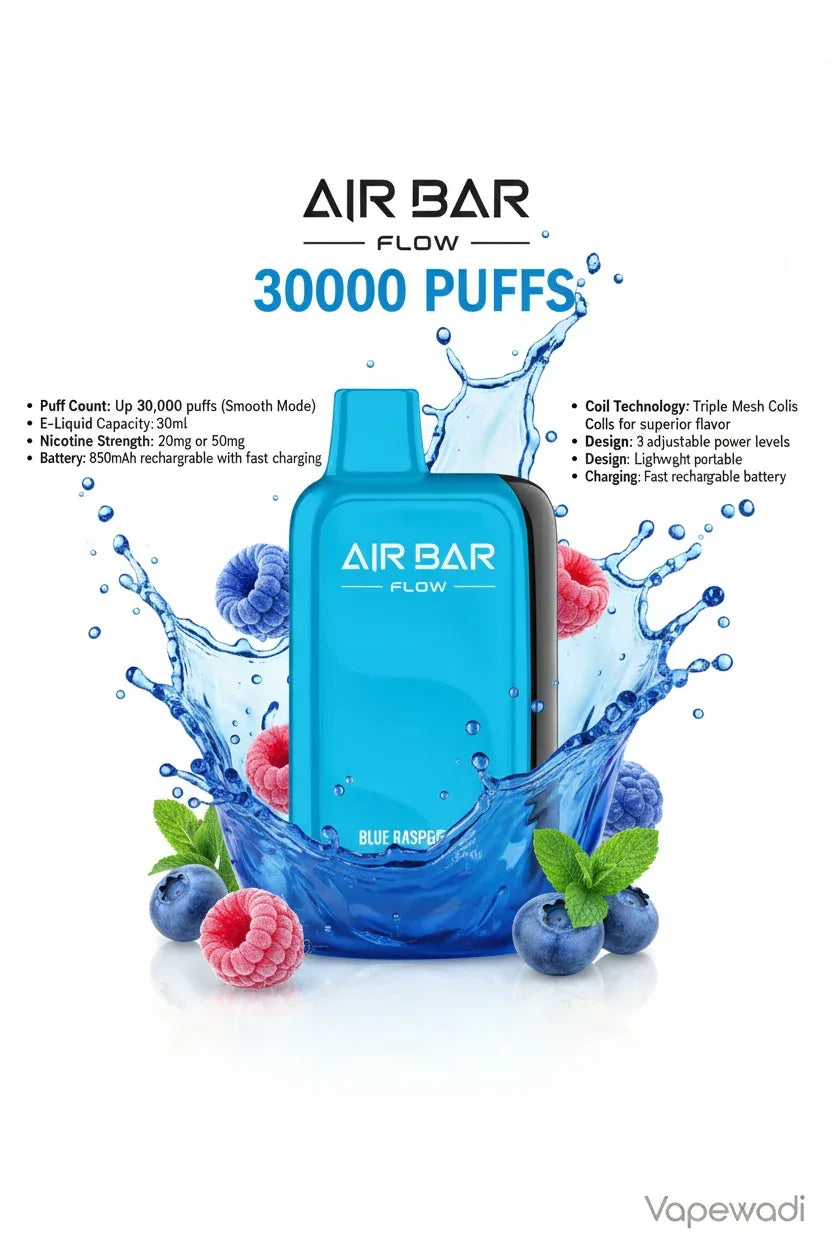 Air Bar Flow 30000 Puffs Blue Raspberry