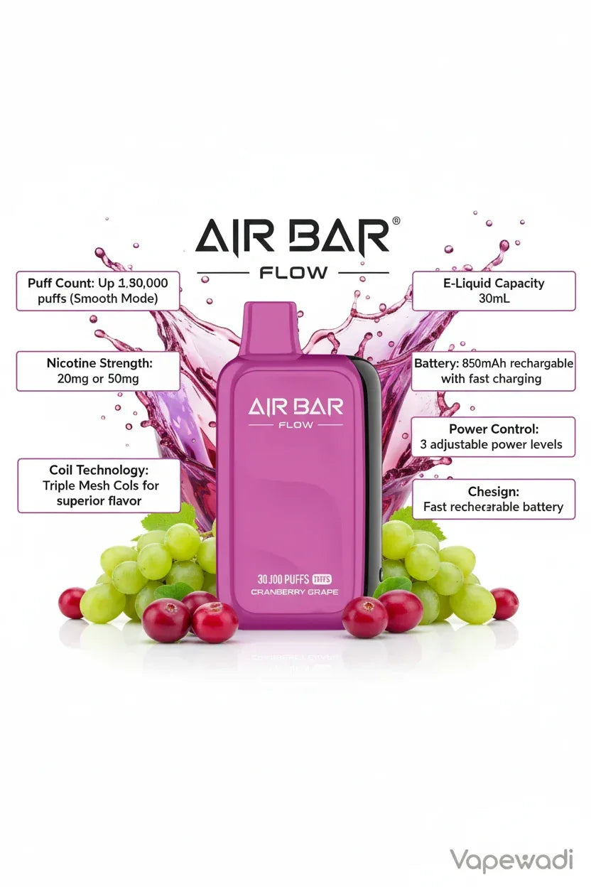 Air Bar Flow 30000 Puffs Cranberry Grape