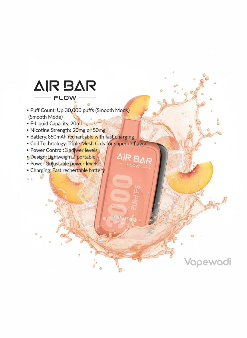 Air Bar Flow 30000 Puffs Peach ice