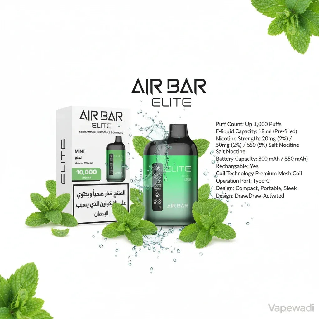 Air Bar Elite 10000 Puffs Disposable Vape – Multiple Flavors