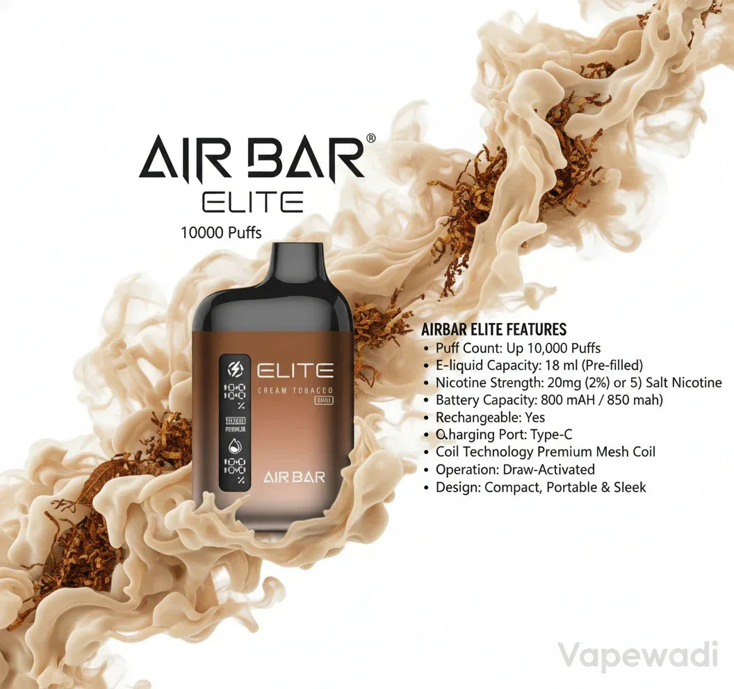 Air Bar Elite 10000 Puffs Disposable Vape – Multiple Flavors