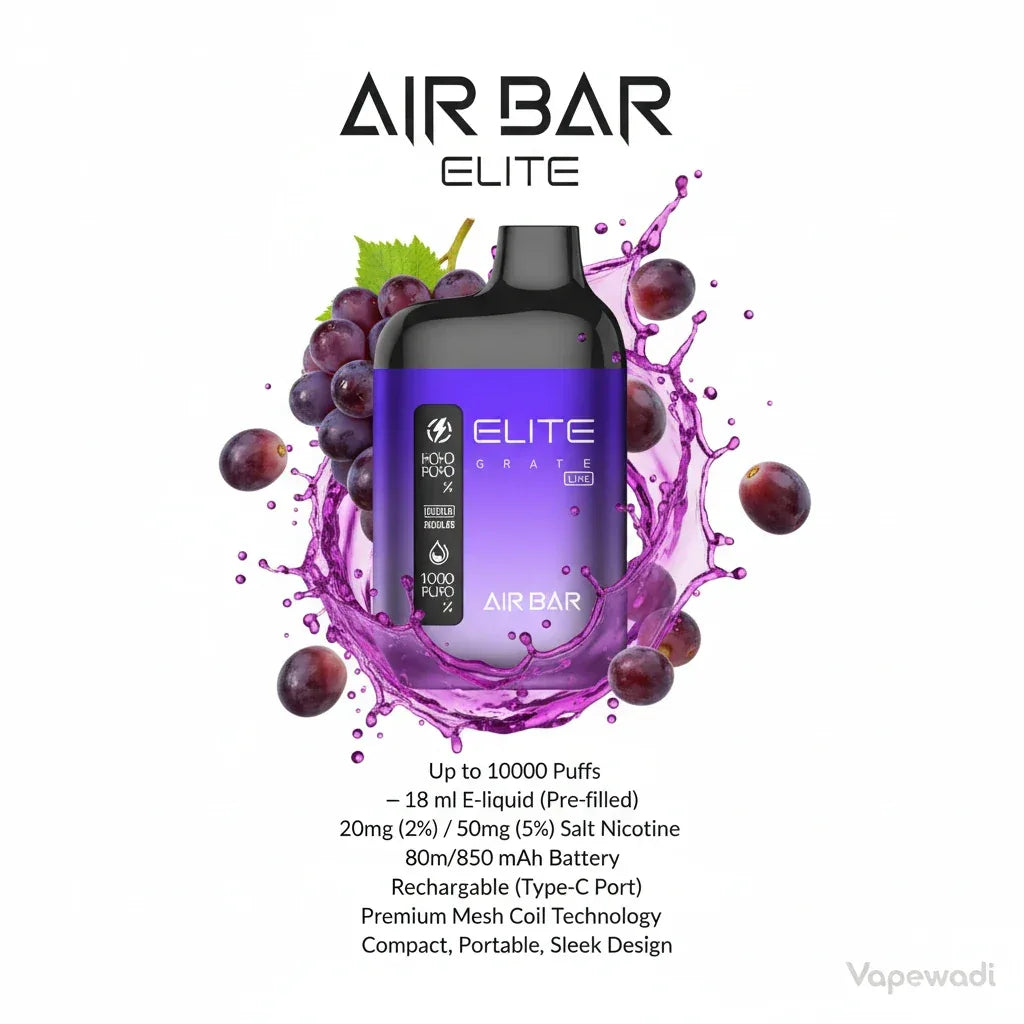 Air Bar Elite 10000 Puffs Disposable Vape – Multiple Flavors