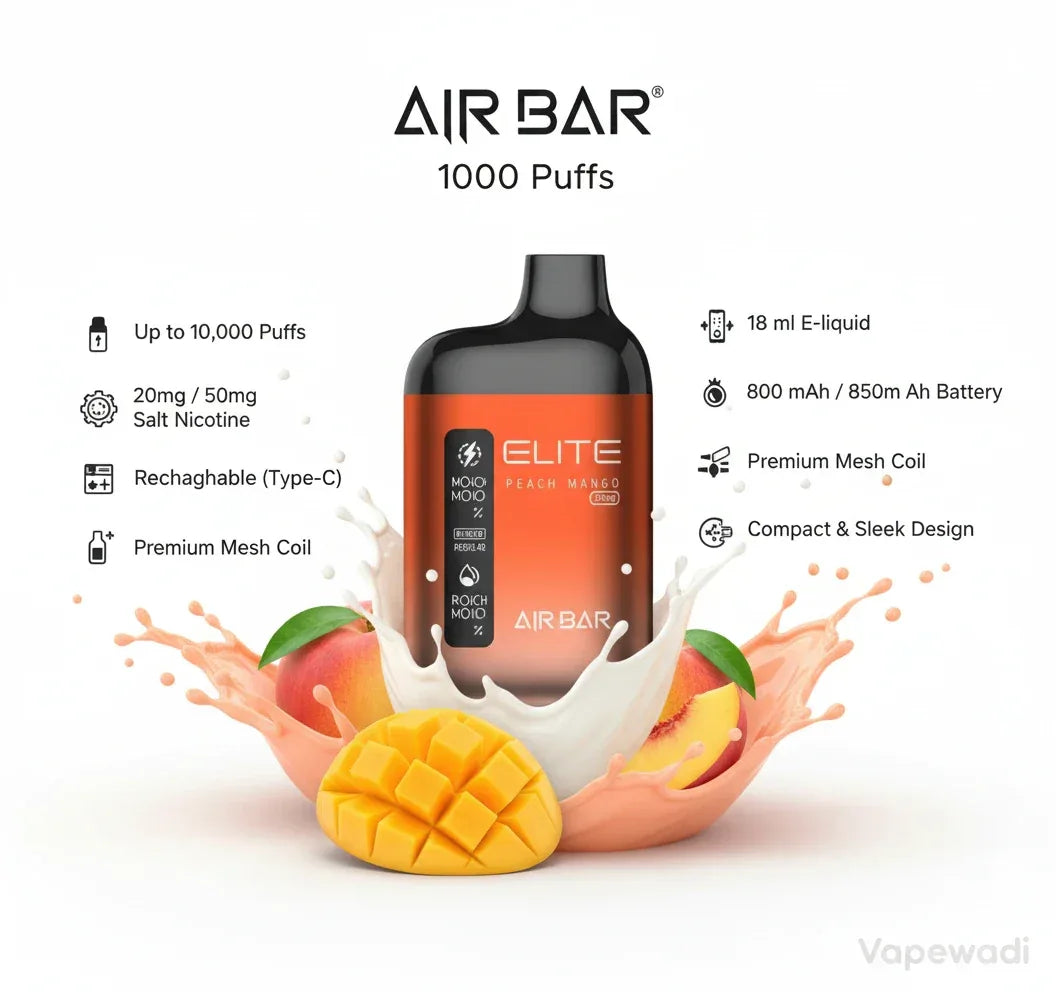 Air Bar Elite 10000 Puffs Disposable Vape – Multiple Flavors