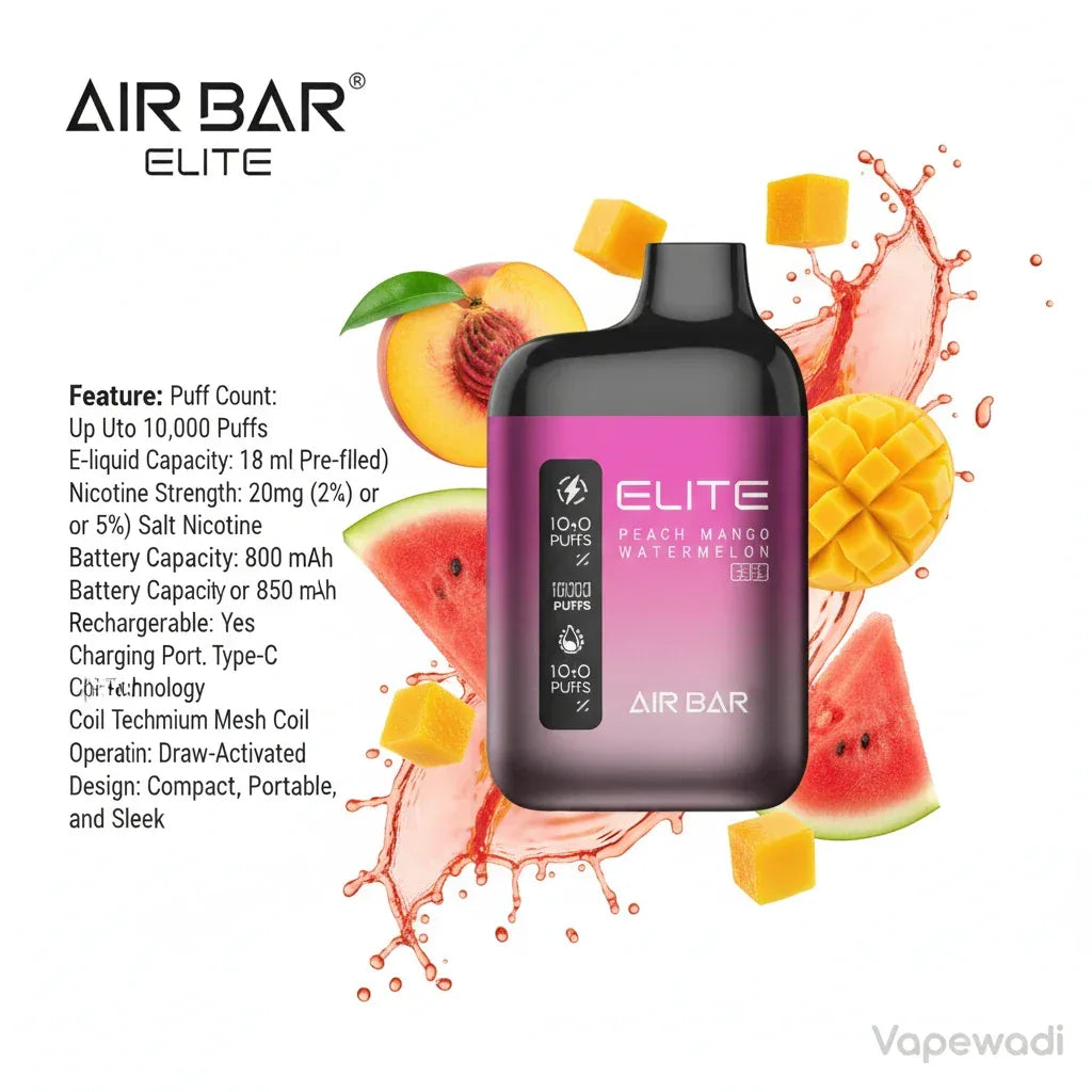 Air Bar Elite 10000 Puffs Disposable Vape – Multiple Flavors