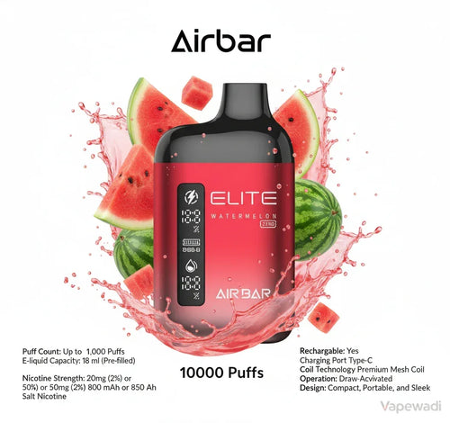 Air Bar Elite 10000 Puffs Disposable Vape – Watermelon