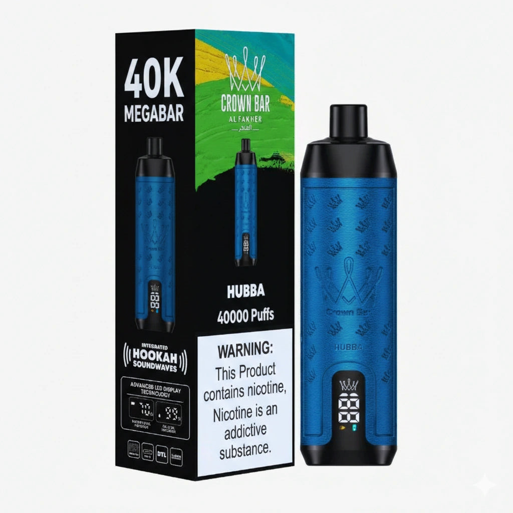 Al Fakher Crown Bar Mega Max 40000 Puffs Hubba Flavor