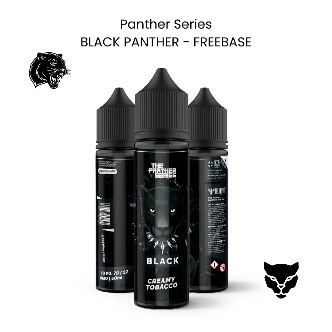 Black Panther Freebase E-Liquid 30ml - Vapewadi | Premium Disposable Vapes in Riyadh