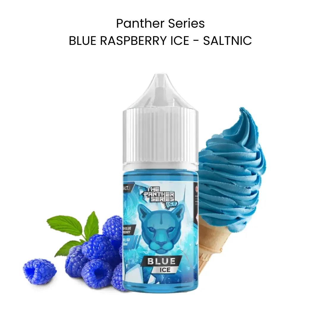 Blue Raspberry Ice Saltnic 30ml (20mg/30mg/50mg) | Panther Series | Icy Fruity Flavor - Vapewadi | Premium Disposable Vapes in Riyadh