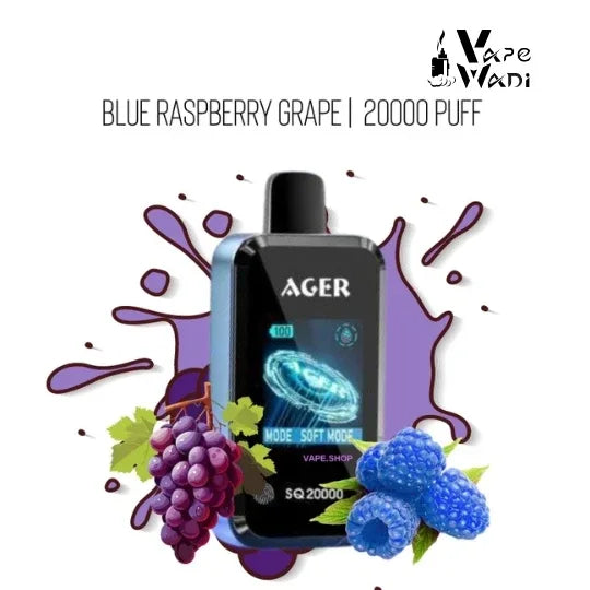 Ager SQ 20000 Puff Disposable Vape | 20mg & 50mg | Riyadh Delivery - Vapewadi | Premium Disposable Vapes in Riyadh