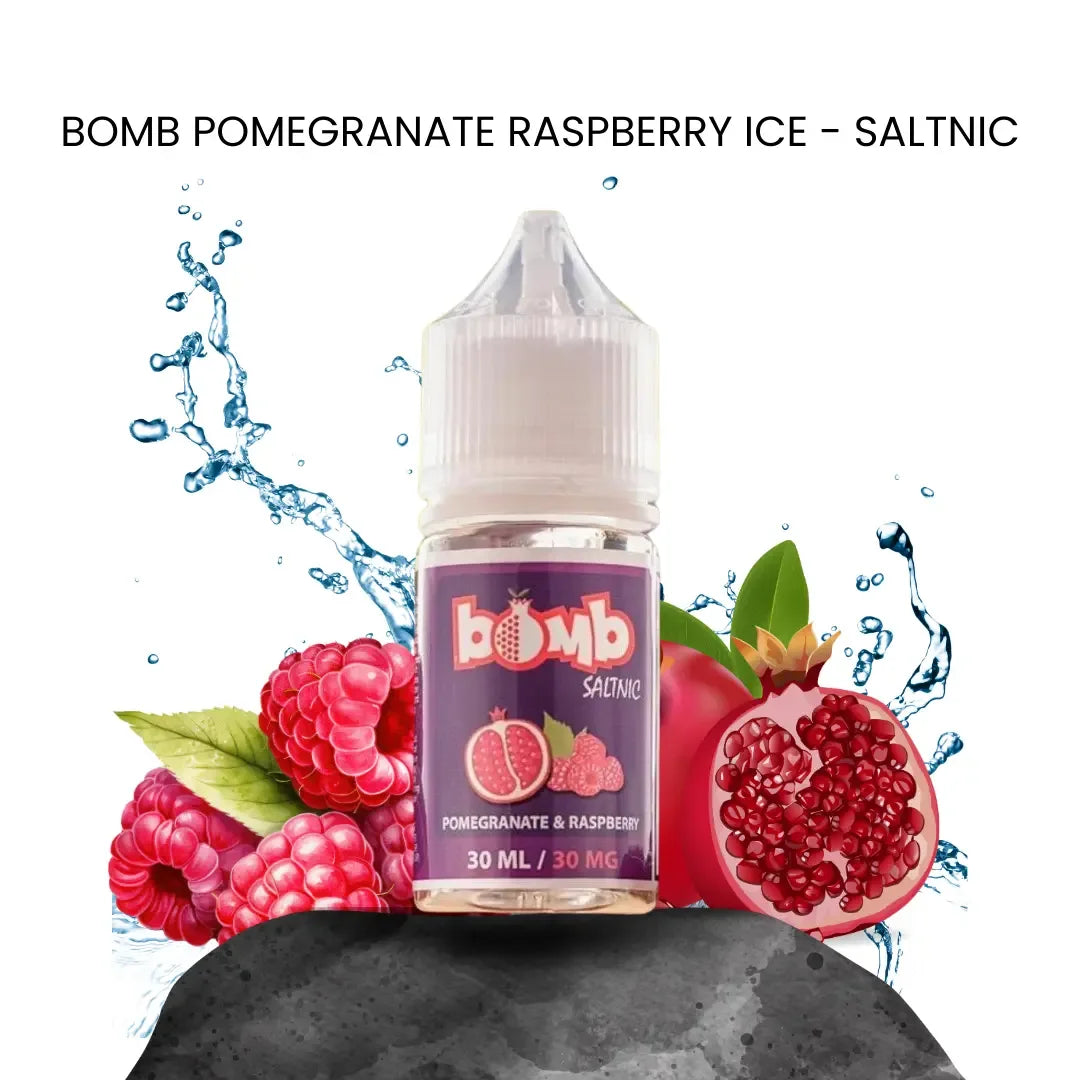 Bomb Pomegranate Raspberry Saltnic in Riyadh - Vapewadi | Premium Disposable Vapes in Riyadh