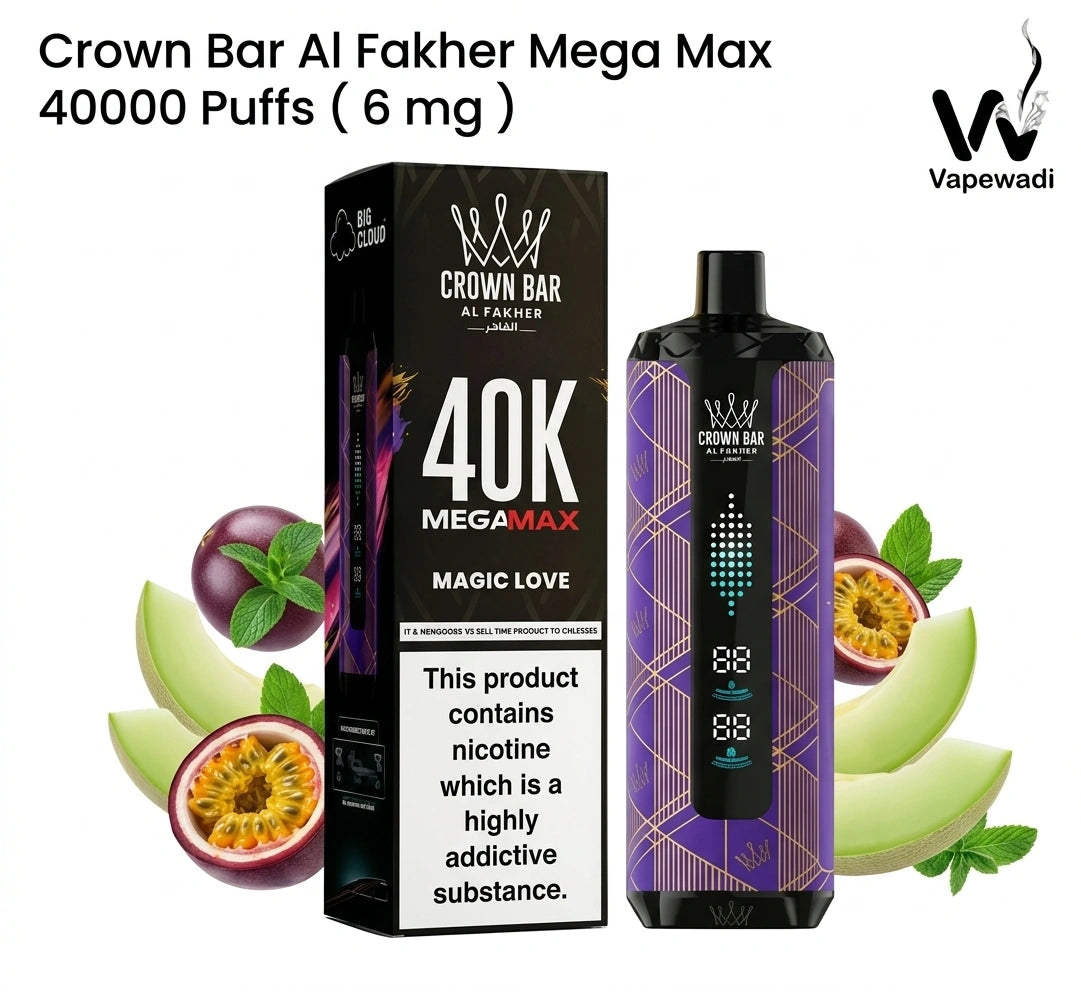 Al Fakher Crown Bar Mega Max 40,000 Puffs DTL (6mg)