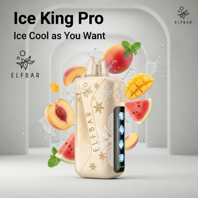 Elf Bar Ice King Pro 40000 Puffs Disposable Vape – Peach Mango Watermelon | Riyadh Same Day Delivery