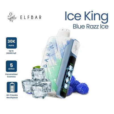 Elf Bar Ice King 30,000 Puffs Disposable Vape - Blue Razz ice