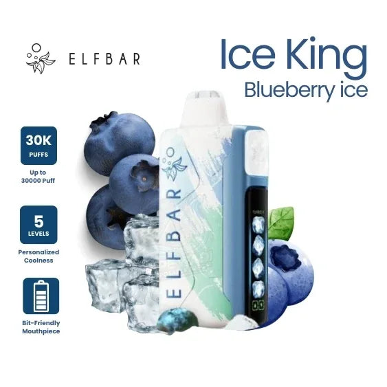 Elf Bar Ice King 30,000 Puffs Disposable Vape - Blueberry ice