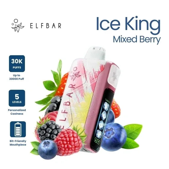 Elf Bar Ice King 30,000 Puffs Disposable Vape - Mixed Berry 