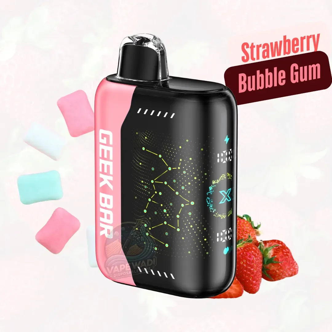 Geek Bar Pulse X 25,000 Puffs Disposable Vape - Strawberry Bubble Gum