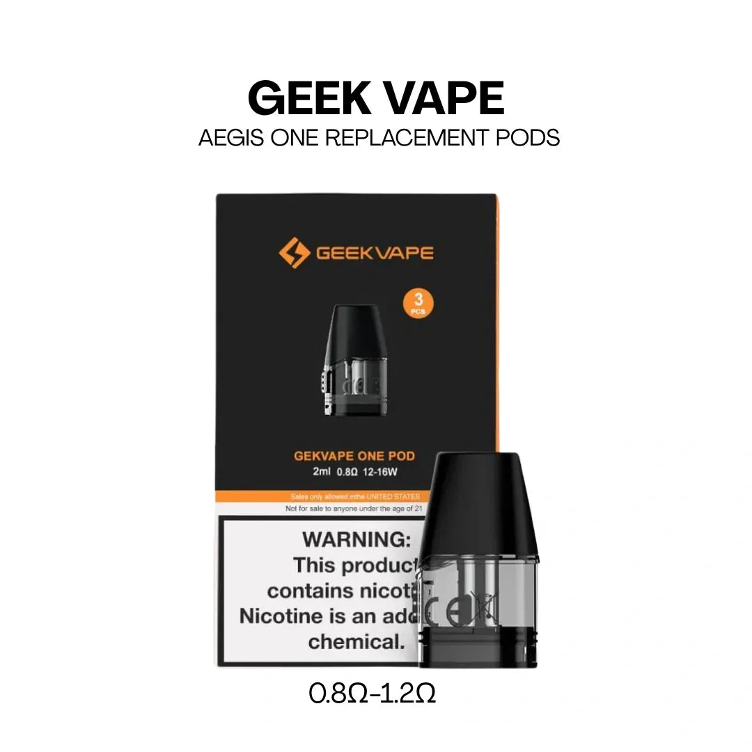 GeekVape Aegis One Pods – 2mL Refillable Pods - Vapewadi | Premium Disposable Vapes in Riyadh