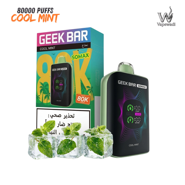 Geek Bar Somax 80000 Puffs – Cool Mint | Buy in Riyadh - Riyadh Vape Shop