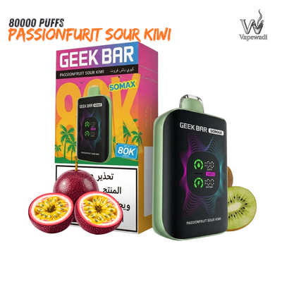 Geek Bar Somax 80000 Puffs – Passionfruit Sour Kiwi | Buy in Riyadh