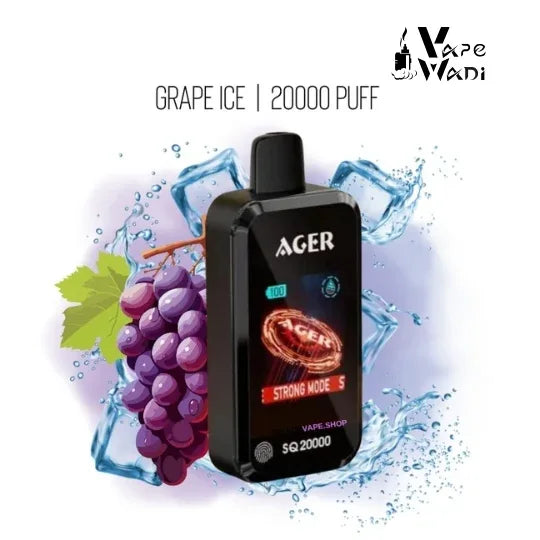 Ager SQ 20000 Puff Disposable Vape | 20mg & 50mg | Riyadh Delivery - Vapewadi | Premium Disposable Vapes in Riyadh