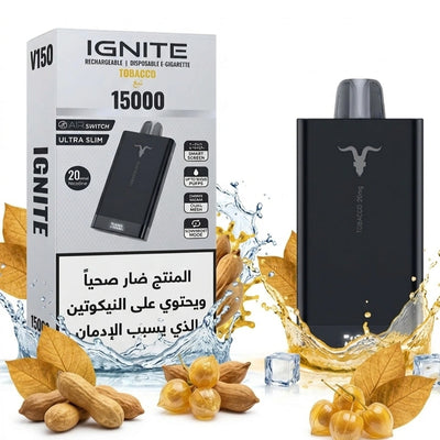 Ignite V150-15000 Puffs Disposable Vape - Tobacco | Riyadh