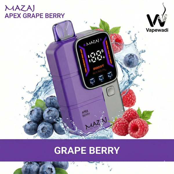 Mazaj Apex 18k Puffs - Buy Online in Riyadh | Vapewadi Mazaj Apex 18k Puffs - Buy Online in Riyadh | Vapewadi