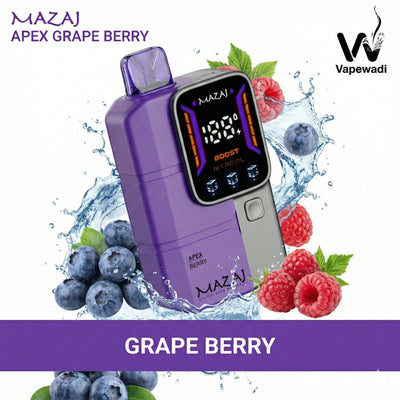 Mazaj Apex 18000 Puffs Disposable Vape - 10 Flavors | Same Day Delivery Riyadh