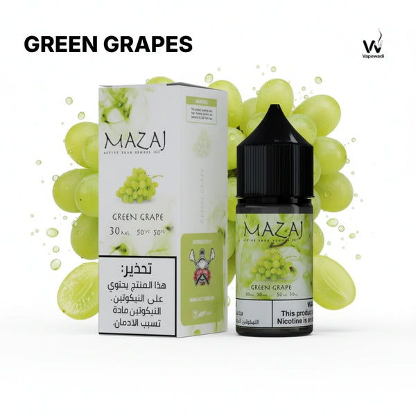 Mazaj Green Grape 30ml - Premium Vape Juice in Riyadh - Riyadh Vape Shop