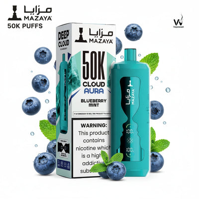 Mazaya Cloud AURA 50000 Puffs Disposable Vape - 18 Flavors | Fast Riyadh Delivery