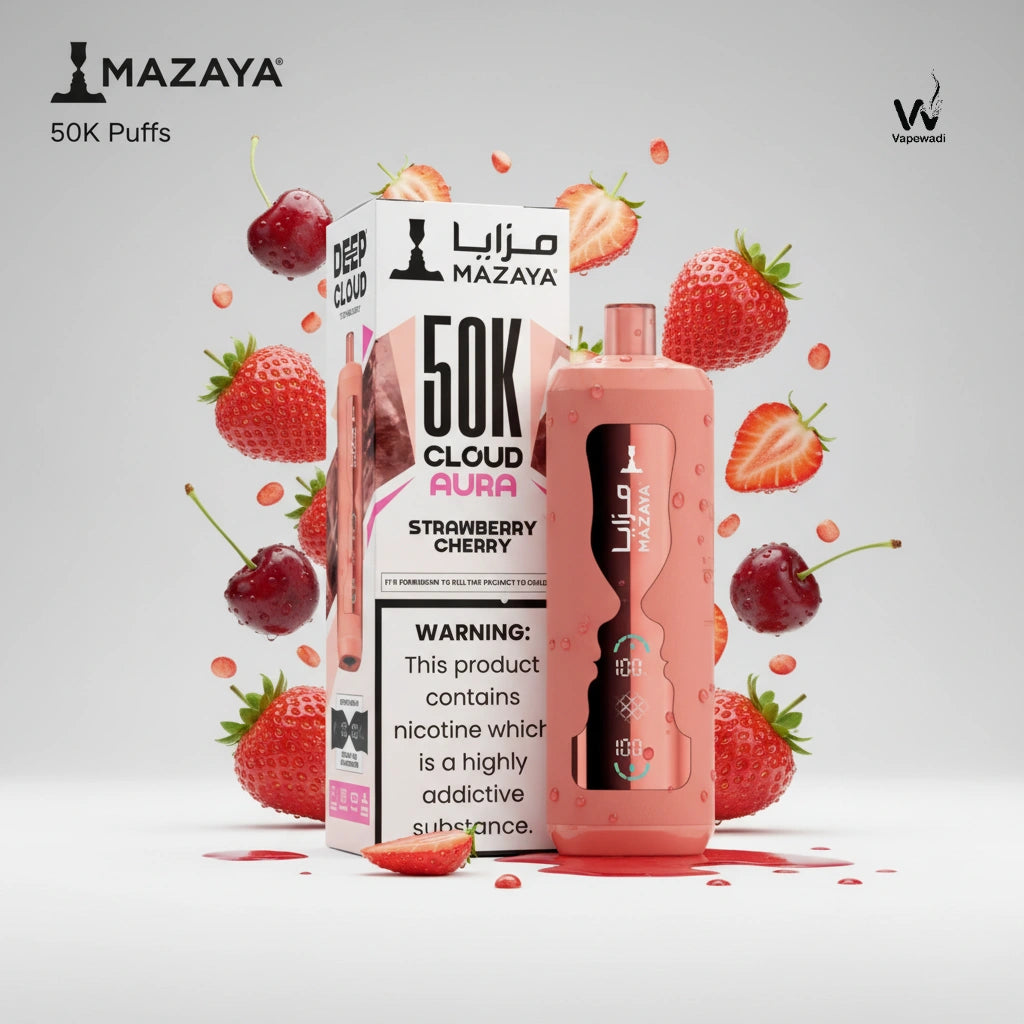 Mazaya Cloud AURA 50000 Puffs Disposable Vape - 18 Flavors | Fast Riyadh Delivery