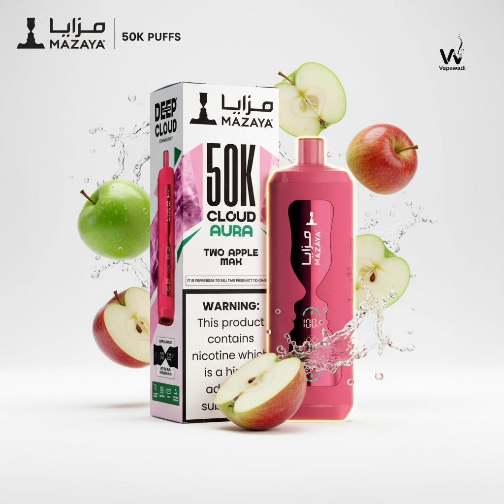 Mazaya Cloud AURA 50000 Puffs Disposable Vape - 18 Flavors | Fast Riyadh Delivery
