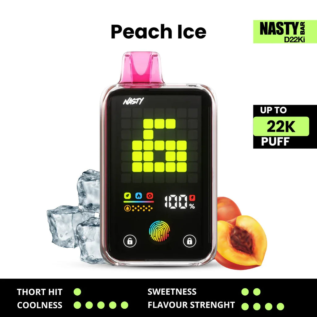 Nasty Bar D22Ki 22000 Puff Disposable Vape in Riyadh | Smart Screen - Vapewadi | Premium Disposable Vapes in Riyadh