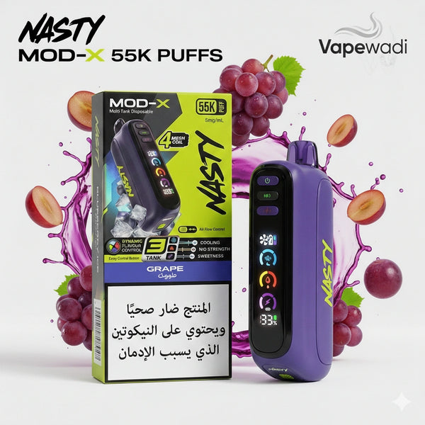 Nasty MOD-X 55K Disposable Vape | 55,000 Puffs - Riyadh Vape Shop