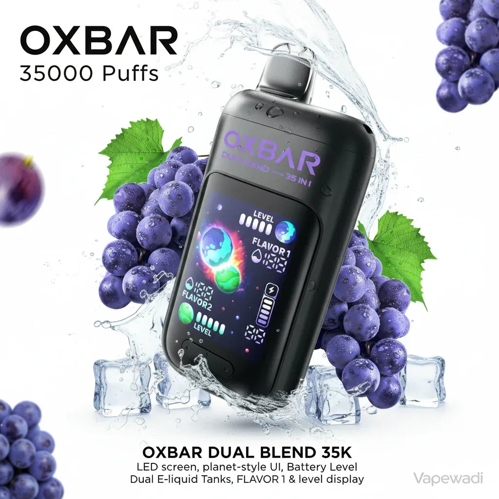 OXBAR Dual Blend 35,000 Puffs Disposable Vape - Black Grape