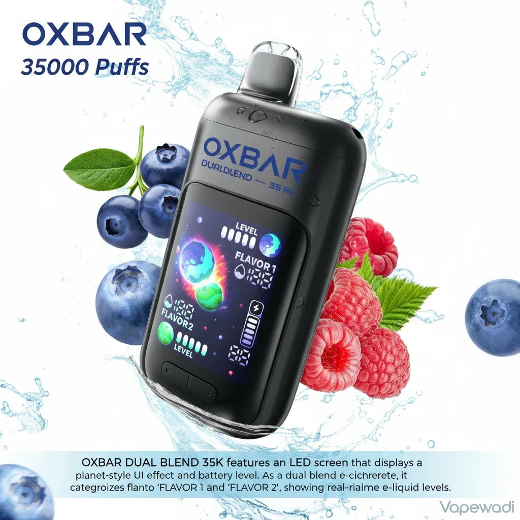 OXBAR Dual Blend 35,000 Puffs Disposable Vape - Blueberry Raspberry