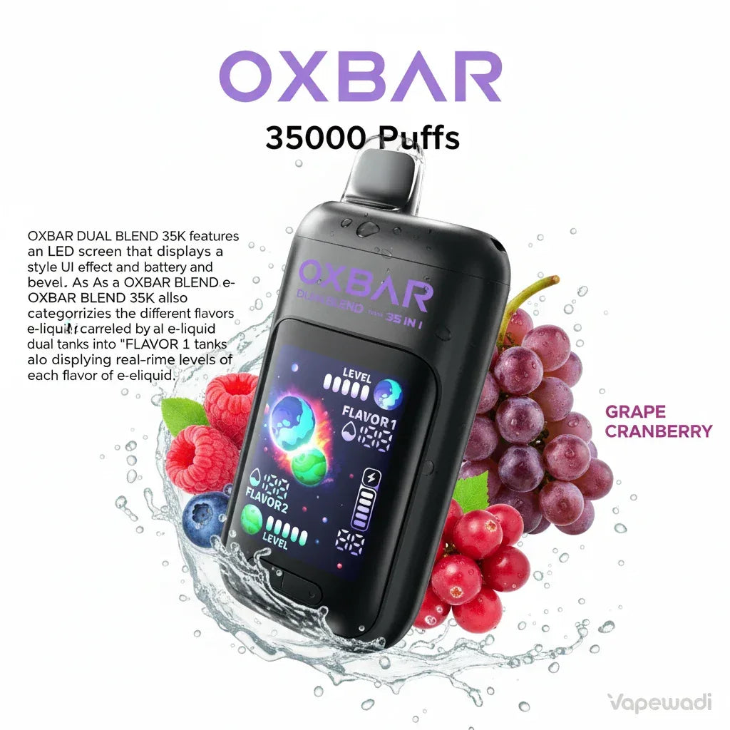 OXBAR Dual Blend 35,000 Puffs Disposable Vape - Grape Cranberry