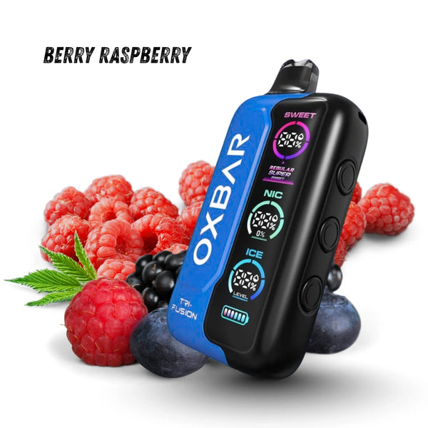 Oxbar Tri-Fusion 40000 Puffs Disposable Vape – Multiple Flavors | Dual Mesh Coil & Digital Display