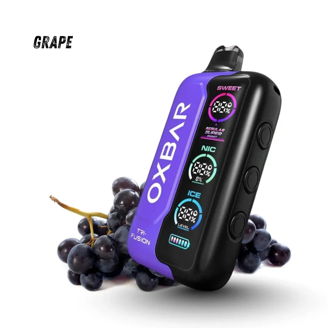 Oxbar Tri-Fusion 40000 Puffs Disposable Vape – Multiple Flavors | Dual Mesh Coil & Digital Display