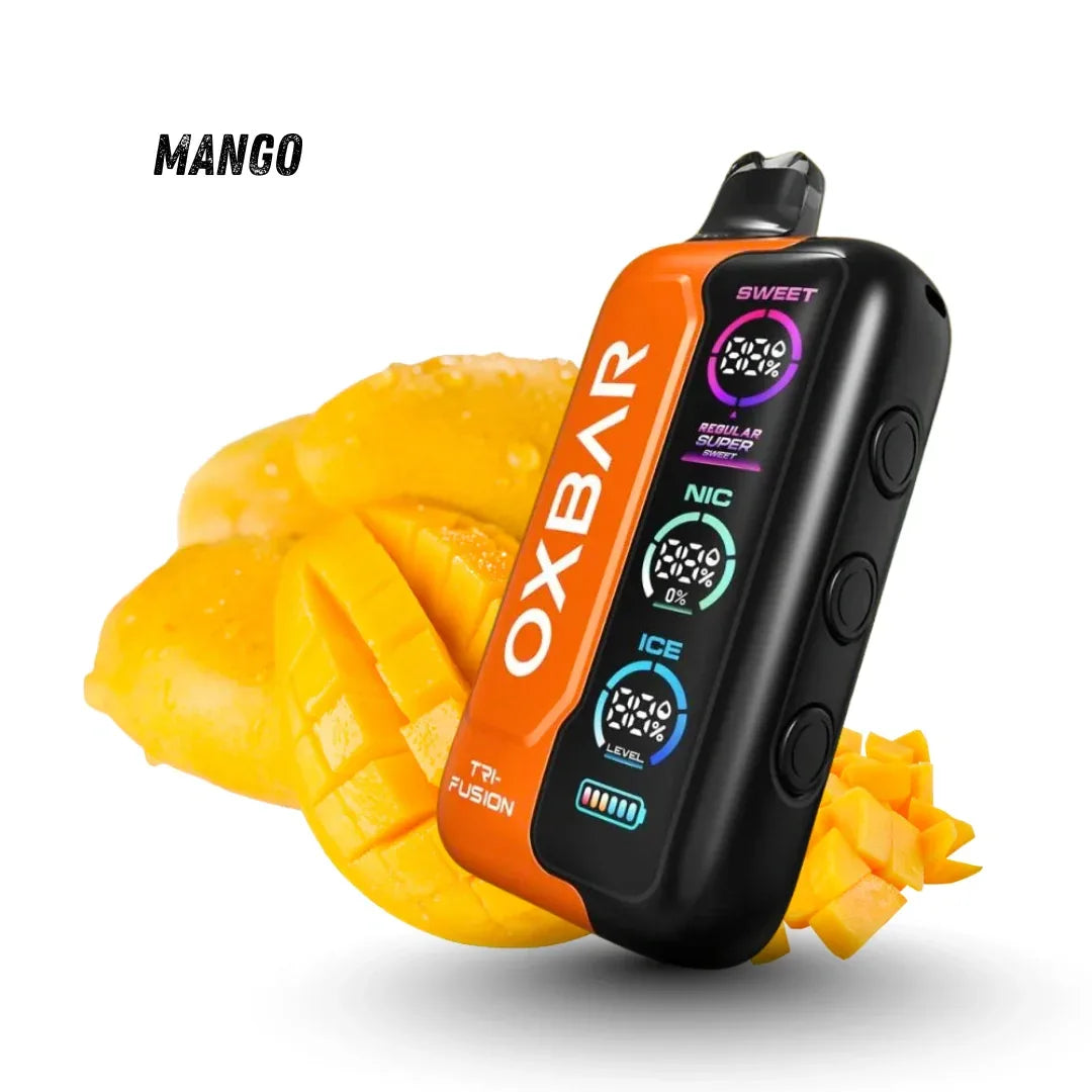 Oxbar Tri-Fusion 40000 Puffs Disposable Vape – Multiple Flavors | Dual Mesh Coil & Digital Display