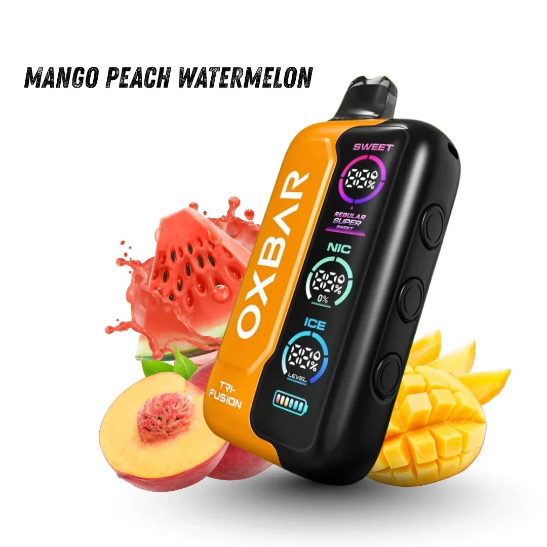 Oxbar Tri-Fusion 40000 Puffs Disposable Vape – Multiple Flavors | Dual Mesh Coil & Digital Display