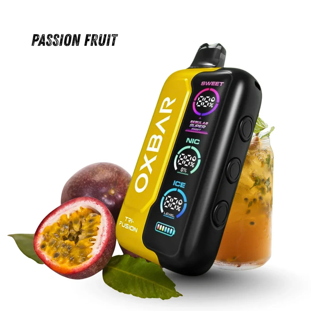 Oxbar Tri-Fusion 40000 Puffs Disposable Vape – Multiple Flavors | Dual Mesh Coil & Digital Display