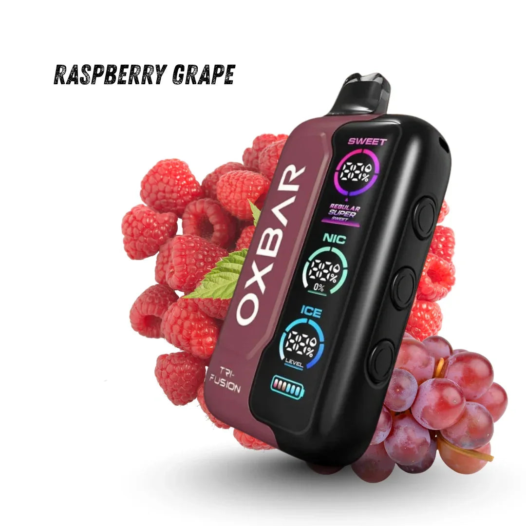 Oxbar Tri-Fusion 40000 Puffs Disposable Vape – Multiple Flavors | Dual Mesh Coil & Digital Display