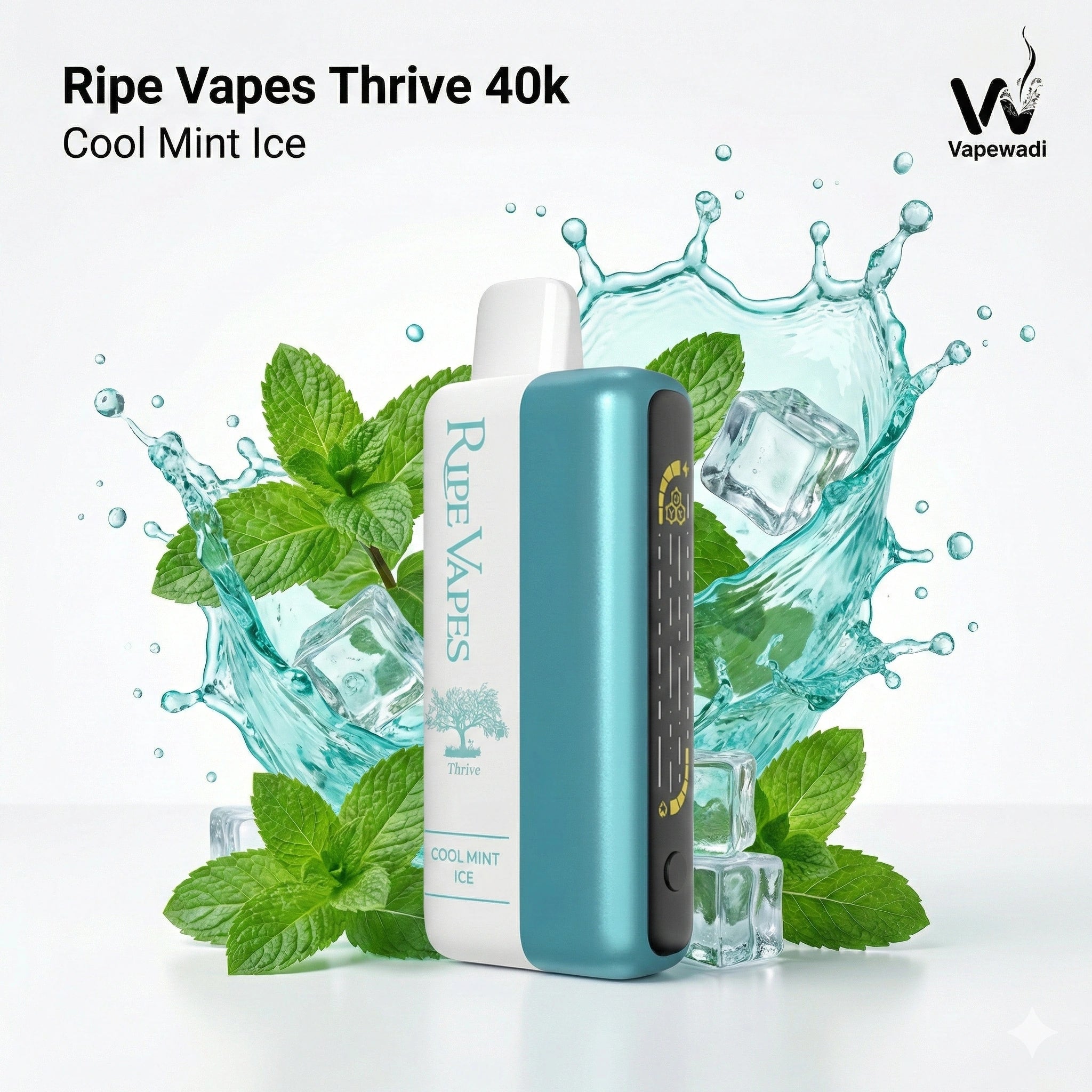 Ripe Vapes Thrive 40k Cool Mint ice - Same Day Delivery Riyadh