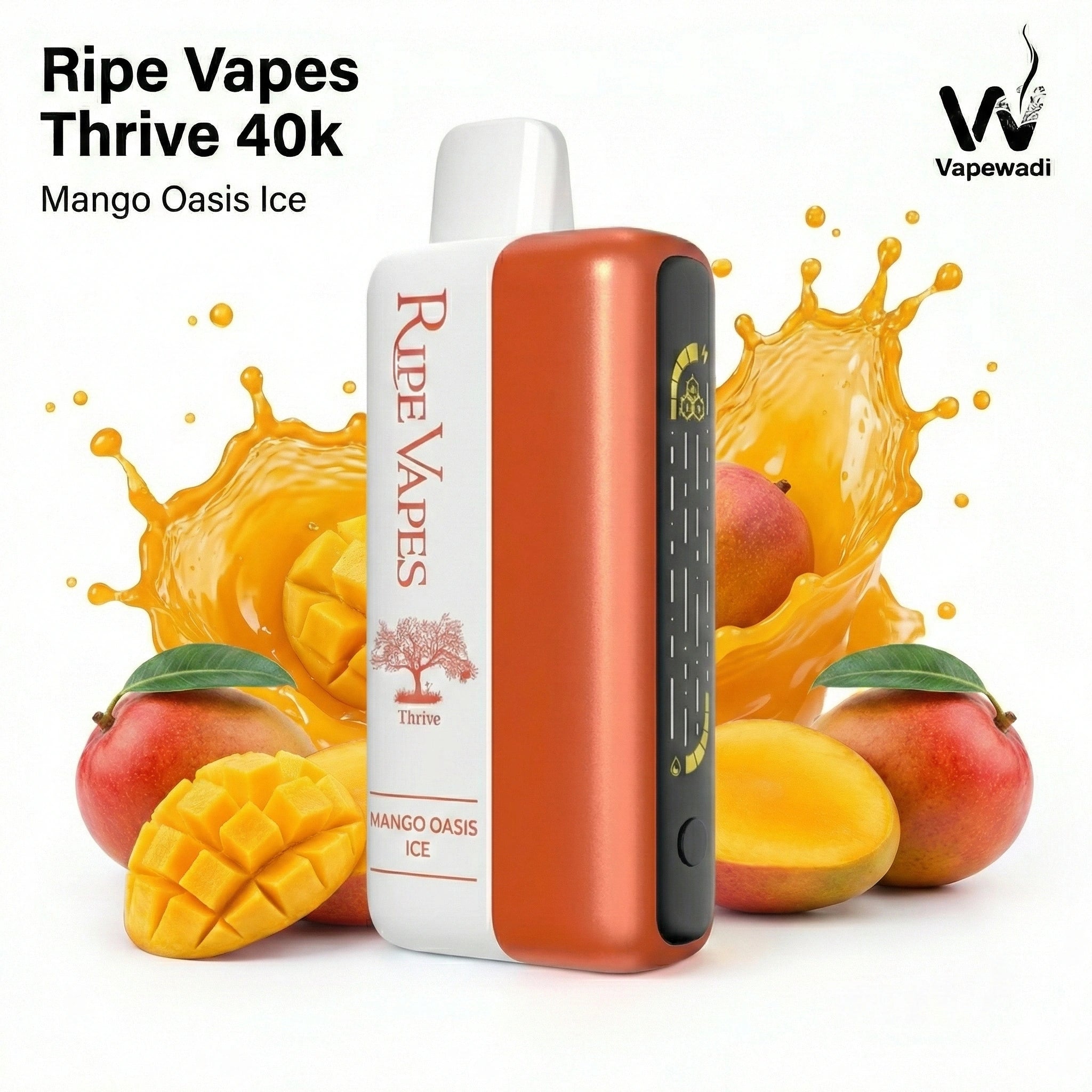Ripe Vapes Thrive 40k Mango Oasis Ice vape device - Fast Delivery Riyadh Saudi Arabia