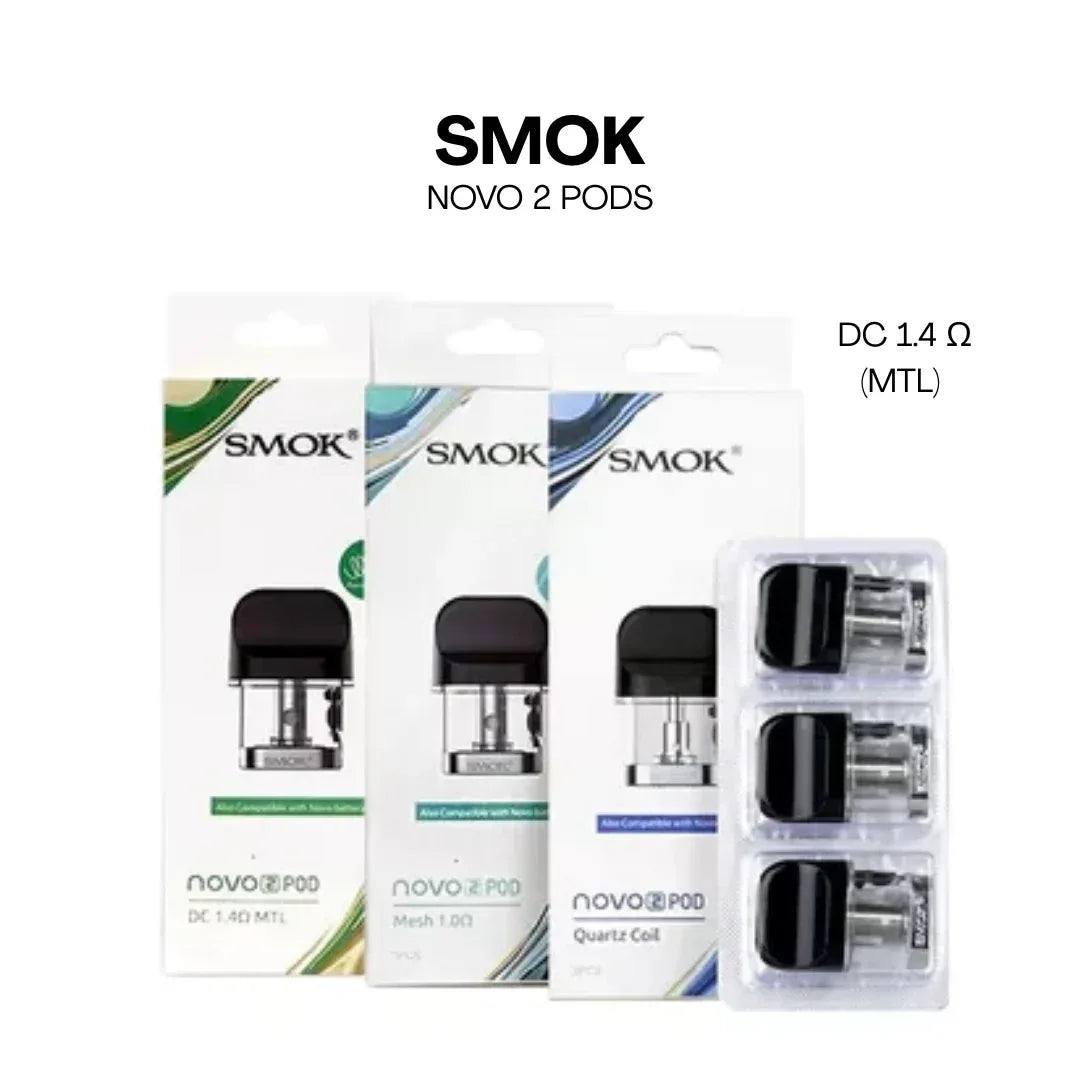 SMOK Novo 2 Pods – 2mL Refillable Pods - Vapewadi | Premium Disposable Vapes in Riyadh