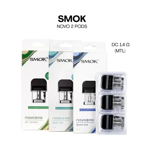 SMOK Novo 2 Pods – 2mL Refillable Pods - Vapewadi | Premium Disposable Vapes in Riyadh
