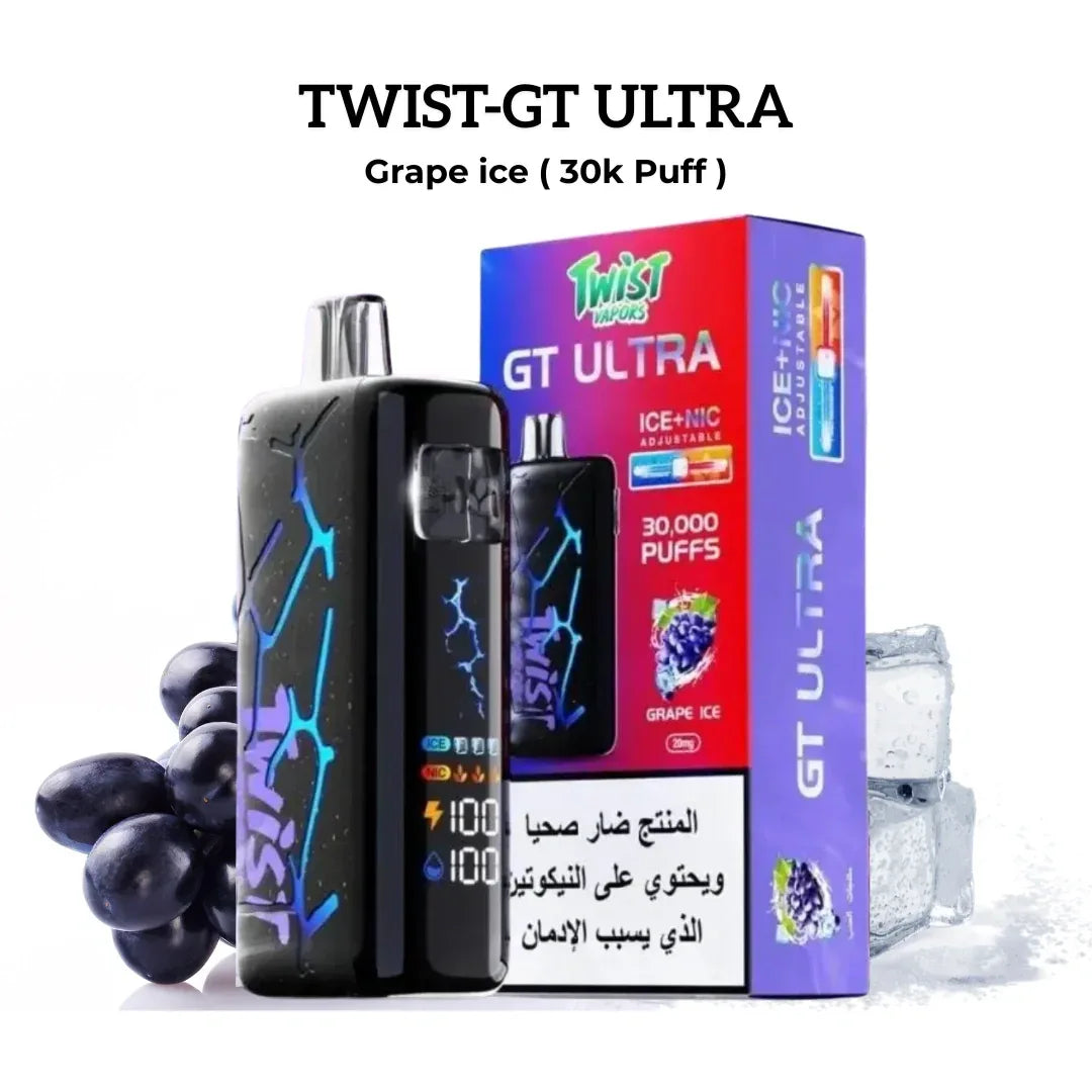 Twist Vapors GT MAX 30000 Puffs Disposable Vape Riyadh – Ultimate Vaping Experience