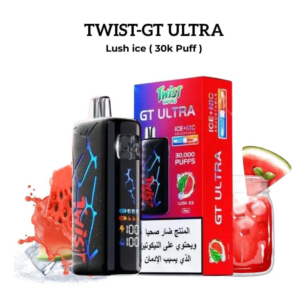 Twist Vapors GT MAX 30000 Puffs Disposable Vape Riyadh – Ultimate Vaping Experience